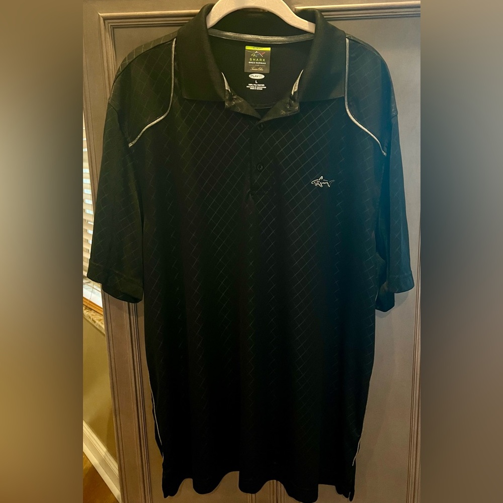 Shark Greg Norman for Tasso Elba Large Play Dry Golf Shirt